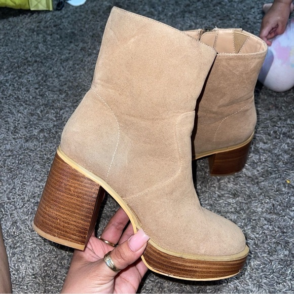 Khaki OASIS SOCIETY
Alexandra - Platform Ankle
Boots Sz 6 - Picture 1 of 12